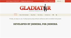 Desktop Screenshot of gladiatoradhesives.com